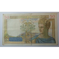 Billet de 50 Francs Cérès 08-02-1940