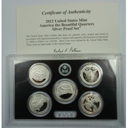 2012 The Beautiful quarters Silver Proof set