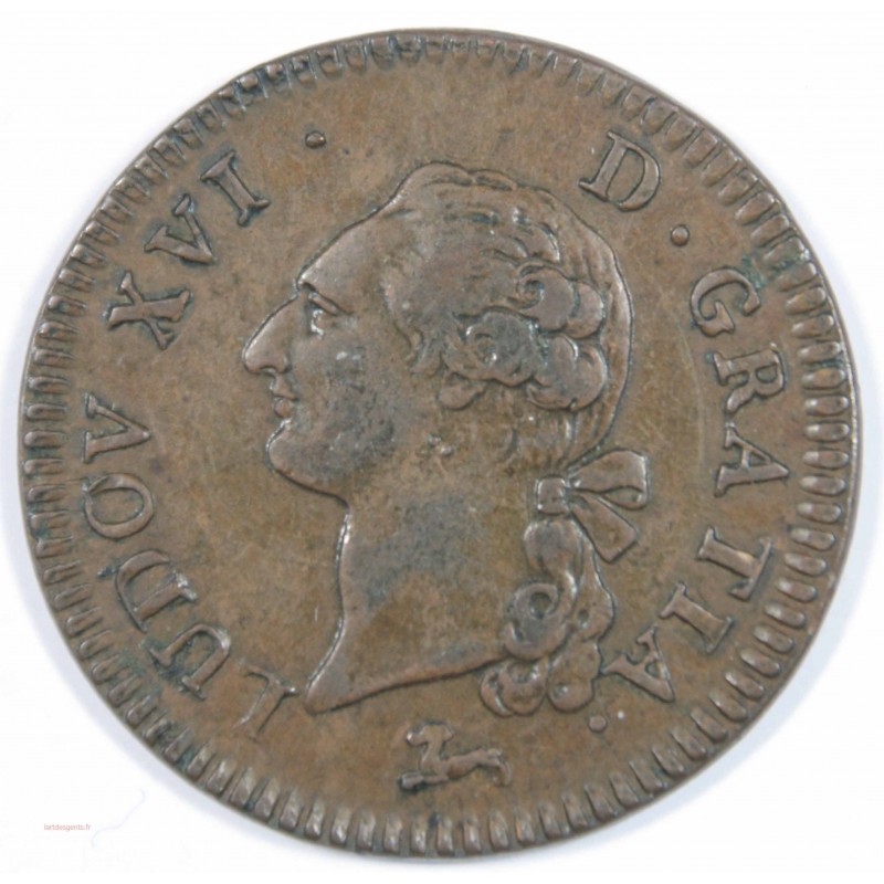 Louis XVI - Sol à l' écu 1787 R Orléans, rare et TTB+