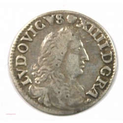 Louis XIIII - 4 Sols 1677 D Lyon