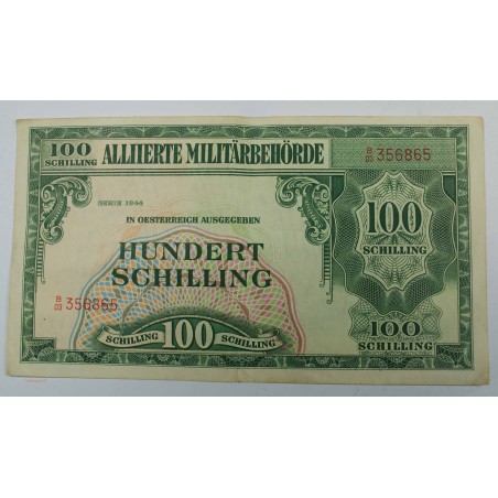 Billet d' Autriche - série 1944 100 schilling