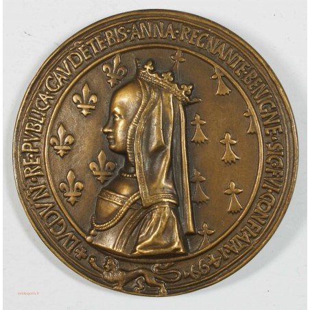 Medaille mariage du Roi Louis XII & la Reine Anne de Bretagne 1499