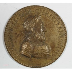 Médaille d' Henri II défenseur de la liberté italienne et germanique 1552