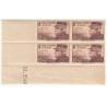 Coin Daté Bloc de 4 timbres N°454  ANNEE 1940 NEUF** Côte 55 Euros
