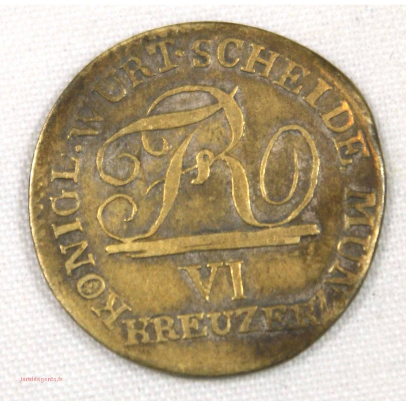 Wurtemberg 6 Kreuzer 1808 Napoléonide