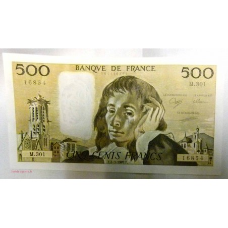 Pascal - 500 Francs 02-03-1989 M.301 Splendide+