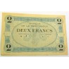 Rare billet de la Banque de Martinique - 2 Francs 1915 Annulée