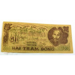 BILLET papier de riz, Vietnam 200 Dông 1950 sup+/spl