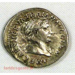 Romaine, denier Trajan, Ric 60 102 ap jc
