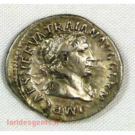 Romaine, denier Trajan, Ric 60 102 ap jc