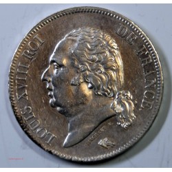 France - Ecu de 5 Francs Louis XVIII 1824 MARSEILLE SUPERBE