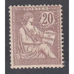 TIMBRE TYPE MOUCHON N° 126 ANNEE 1902 NEUF  Signé Côte 100 Euros
