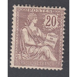 TIMBRE TYPE MOUCHON N° 126 ANNEE 1902 NEUF Signé Côte 100 Euros