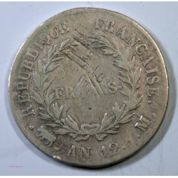 France - Ecu de 5 Francs Napoléon Ier An 12 M