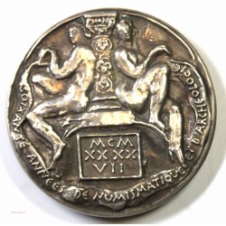 Médaille argent D' Adrien Blanchet Numismate 1947
