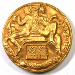 Médaille Bronze doré D' Adrien Blanchet Numismate 1947