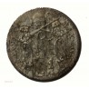 Vatican Pontifical - 5 BAIOCCHI 1852 Pie IX, argent/silver