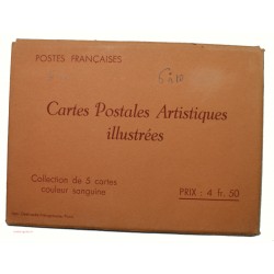 5 entiers postaux 90c la Conciergerie à Paris 1935 a/pochette