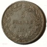 Ecu Louis Philippe Ier - 5 Francs 1831D LYON Tranche creux G.676 SUP