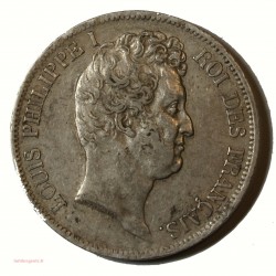 Ecu Louis Philippe Ier - 5 Francs 1831D LYON Tranche creux G.676 SUP