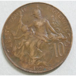 FRANCE - 10 Centimes 1921 DUPUIS rare et joli