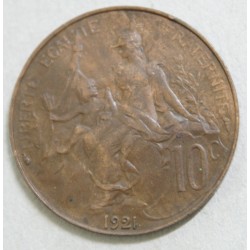 FRANCE - 10 Centimes 1921 DUPUIS rare et joli