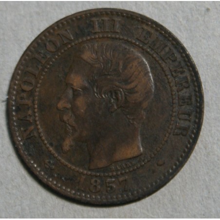 FRANCE - 2 Centimes 1857 MARSEILLE NAPOLEON III Tête nue