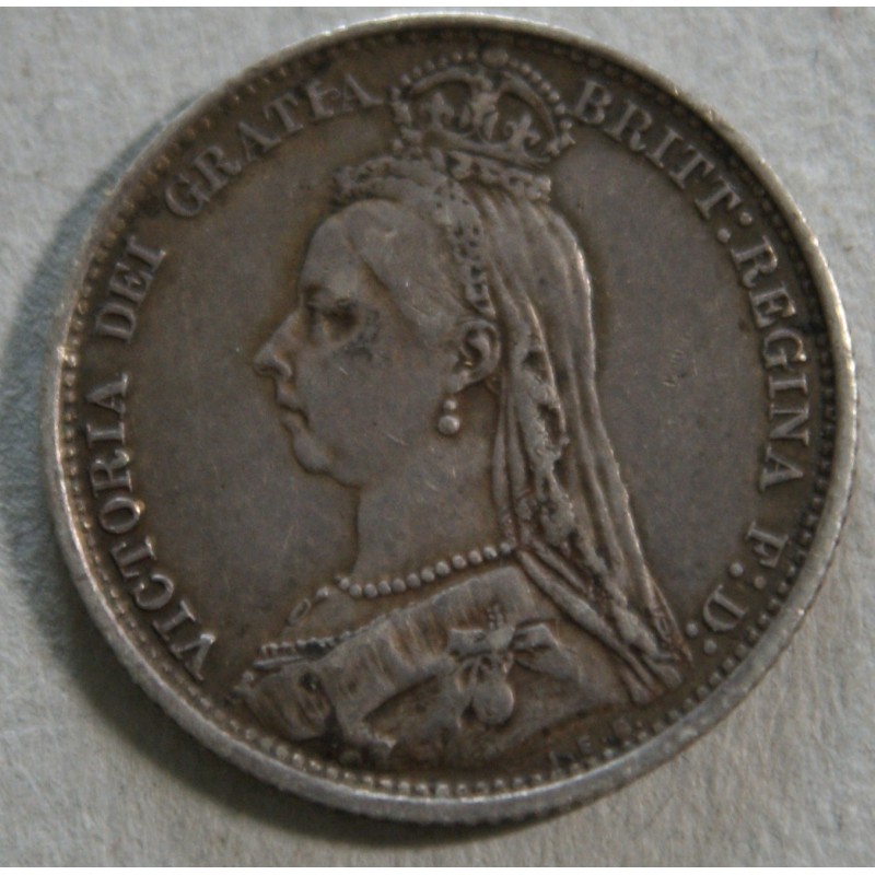 ROYAUME-UNI, 1 Shilling 1887 Reine Victoria buste du jubilé