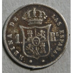 ESPAGNE - Isabel II 1 real 1853 et 1862