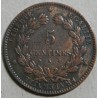 CERES - 5 centimes 1877 K Bordeaux - tb+