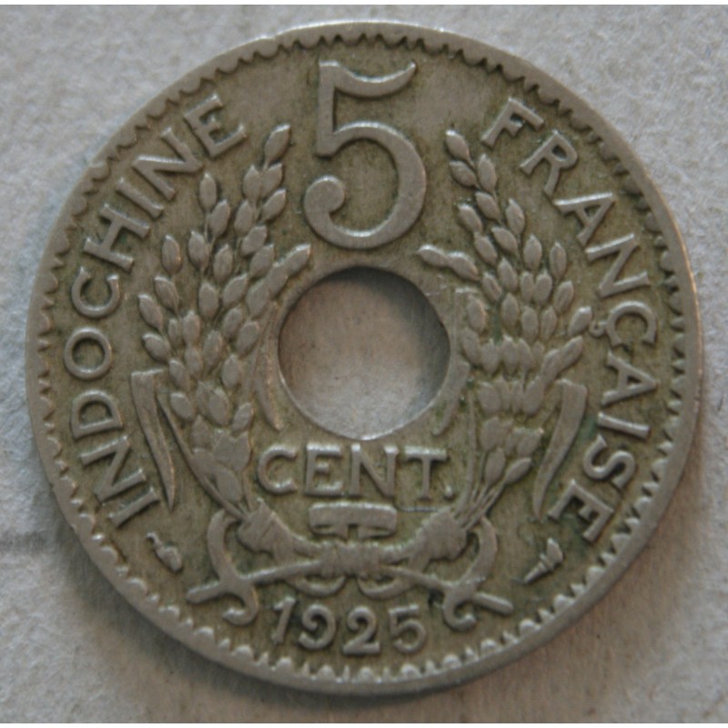 INDOCHINE Française - 5 Cent. 1925