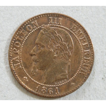 NAPOLEON III - 2 centimes 1861A  SUP+