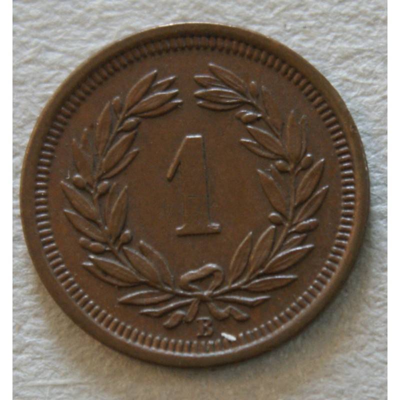 Suisse -  1 rappen 1890