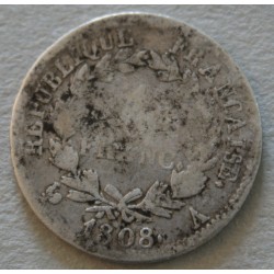 NAPOLEON Ier -1 Franc 1808 A Paris