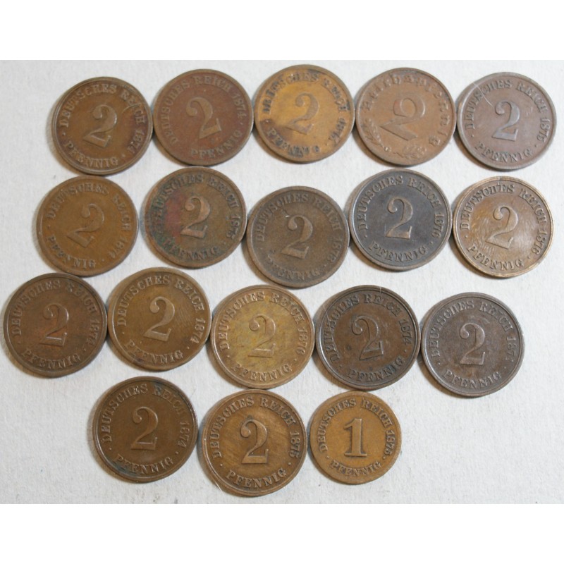 Germany - Lot 1,2,5,10,50 pfenning - Total 53 pièces