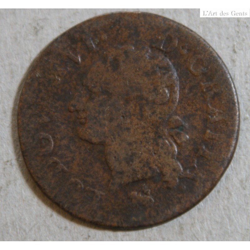 Louis XVI - liard 1791 B Rouen