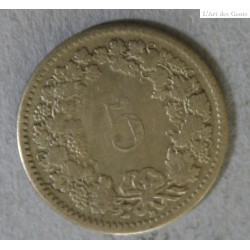 Suisse -  5 rappen 1850 BB X6 exemplaires différents états