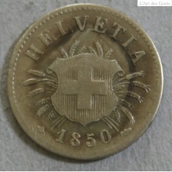 Suisse -  5 rappen 1850 BB X6 exemplaires différents états