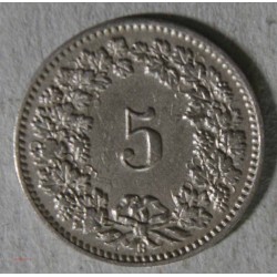 Suisse -  5 rappen 1898 et 1899