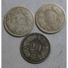 Suisse -  3 x 20 rappen 1850 bb (3)