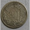 Suisse -   20 rappen 1850 bb
