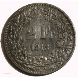 Suisse -  2 francs 1913 argent/silver