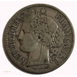CERES - 2 Francs 1870 A s-légende TTB cote 180€