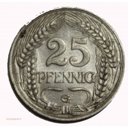 Allemagne - 25 pfennig 1911 G