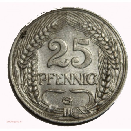 Allemagne - 25 pfennig 1911 G