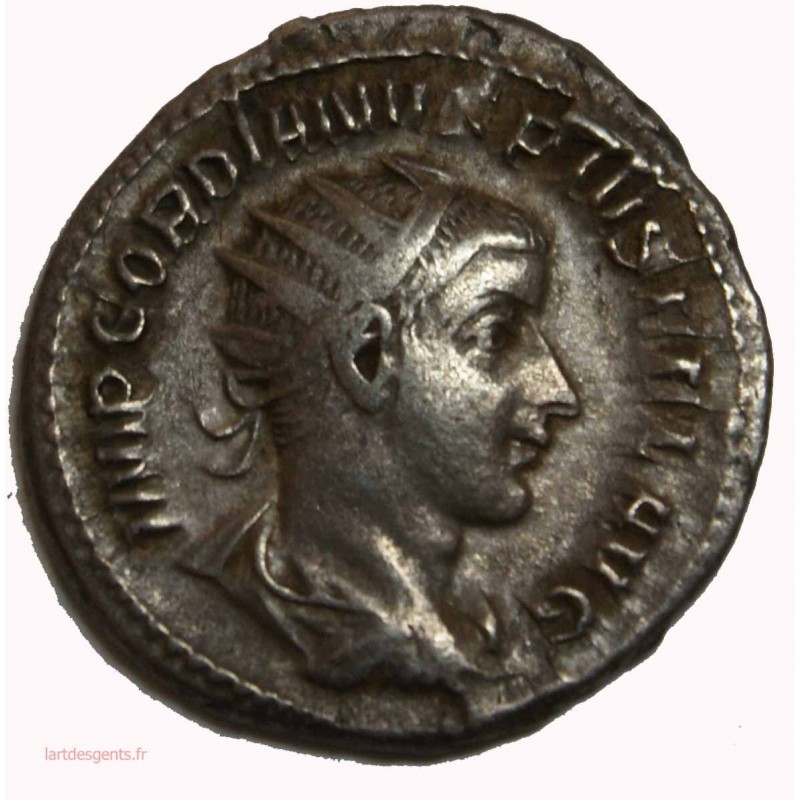 ROMAINE - antoninien Gordien III 241 ap. JC, RIC 95 Virtvti hercule