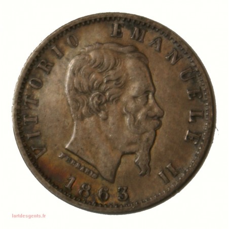 ITALIE - 20 centesimi 1863 M Vittorio Emanuel II