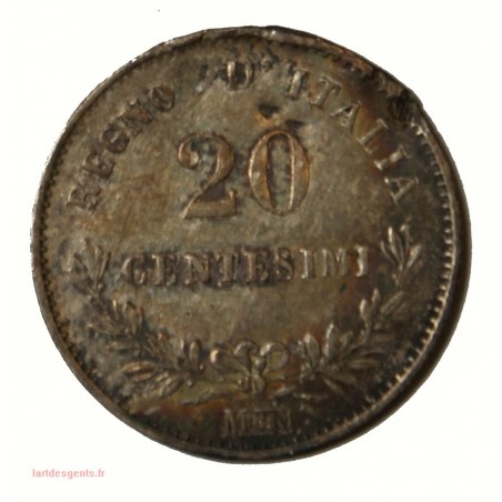 ITALIE - 20 centesimi 1863 M Vittorio Emanuel II (2)