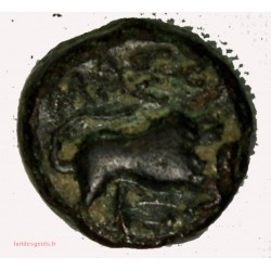 GAULOISE - Petit bronze au taureau de Marseille tête à droite
