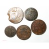 ETATS PONTIFICAUX - lot de 5 monnaies de 1802 à 1849